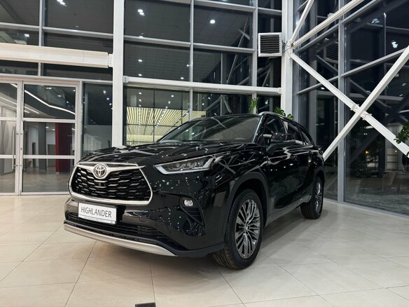 2025 Toyota Highlander IV (XU70), чёрный, 6100000 рублей - вид 1