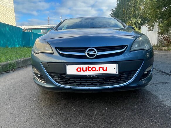 2012 Opel Astra J Рестайлинг, синий, 580000 рублей - вид 1