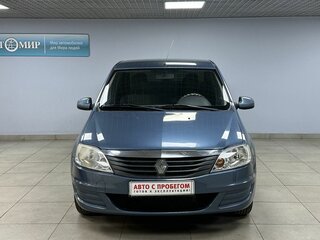 2013 Renault Logan I Рестайлинг, синий, 450000 рублей, вид 2