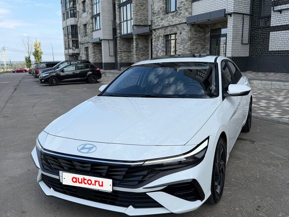 2024 Hyundai Elantra N Line VII (CN7) Рестайлинг, белый - вид 1