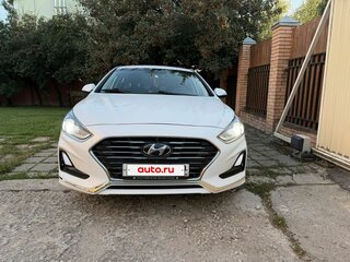 2018 Hyundai Sonata VII (LF) Рестайлинг, белый, 1750000 рублей, вид 3