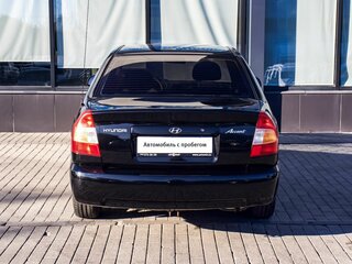 2008 Hyundai Accent ТагАЗ II, чёрный, 338000 рублей, вид 4
