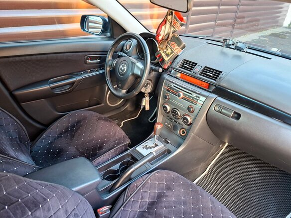 2007 Mazda 3 I (BK) Рестайлинг, чёрный, 675000 рублей - вид 12