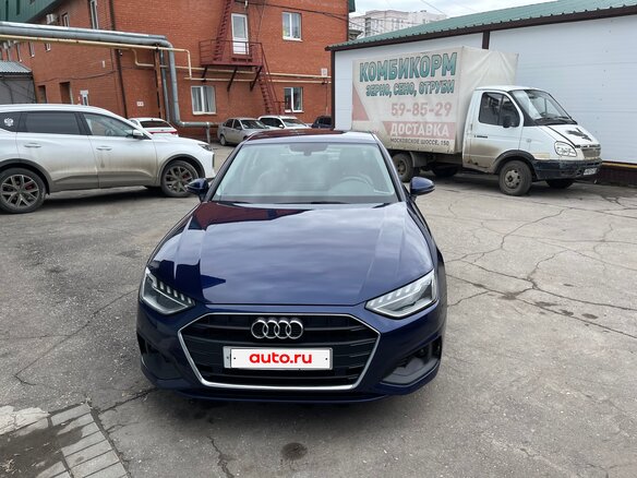 2021 Audi A4 35 TFSI V (B9) Рестайлинг, синий, 3350000 рублей