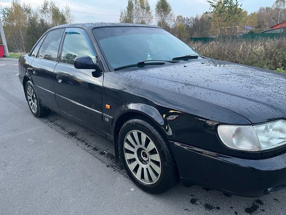 1996 Audi A6 I (C4), синий, 370000 рублей