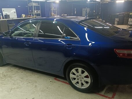 2008 Toyota Camry VI (XV40), синий, 810000 рублей, вид 3