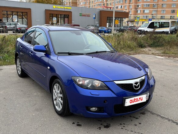 2008 Mazda 3 I (BK) Рестайлинг, синий, 520000 рублей - вид 2