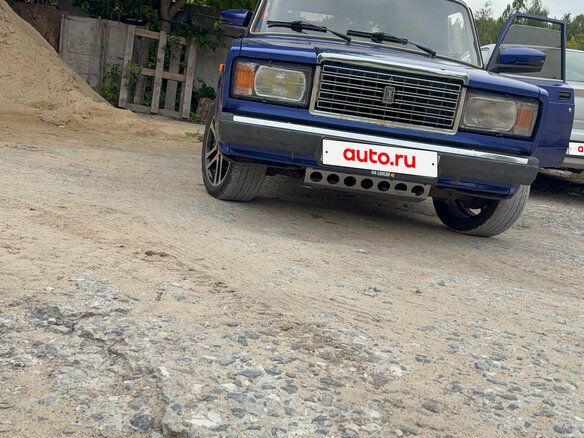 2001 Lada (ВАЗ) 2107, синий, 230000 рублей - вид 7