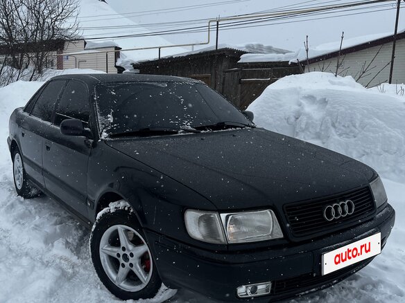 1992 Audi 100 IV (C4), чёрный, 390000 рублей - вид 4