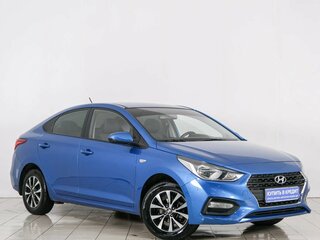 2017 Hyundai Solaris II, синий, 1399000 рублей, вид 1