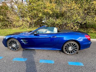 2016 Mercedes-Benz SL-Класс 400 VI (R231) Рестайлинг, синий, 7800000 рублей, вид 2