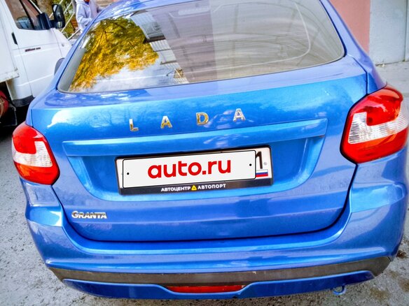 2019 Lada (ВАЗ) Granta I Рестайлинг, синий, 700000 рублей - вид 1