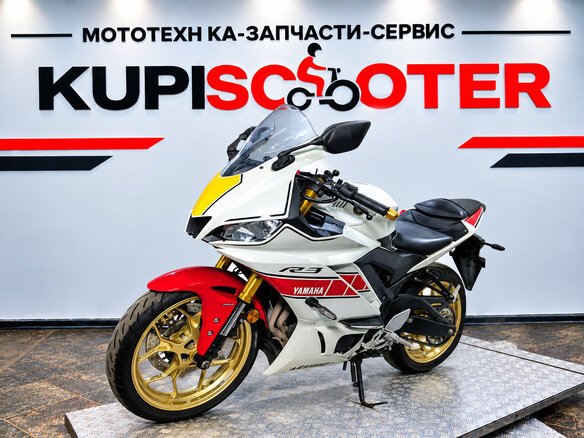 2021 Yamaha YZF-R3, белый, 530000 рублей
