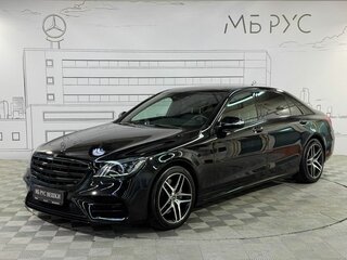 2018 Mercedes-Benz S-Класс 450 Long VI (W222, C217) Рестайлинг, чёрный, 6950000 рублей, вид 1