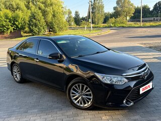 2016 Toyota Camry VII (XV50) Рестайлинг, чёрный, 2170000 рублей, вид 2