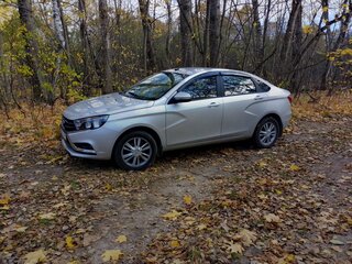 2019 Lada (ВАЗ) Vesta I, серебристый, 1070000 рублей, вид 1