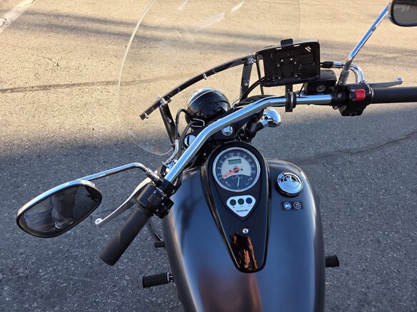 2014 Kawasaki VN900 Vulcan, чёрный, 700000 рублей - вид 4