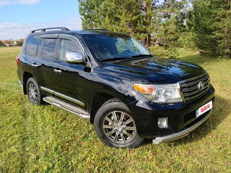 2012 Toyota Land Cruiser 200 Series Рестайлинг 1, чёрный, 4350000 рублей, вид 4