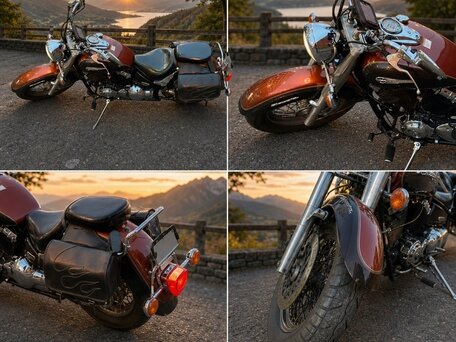 2000 Yamaha XVS400 Drag Star, оранжевый, 285000 рублей, вид 2