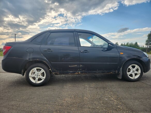2012 Lada (ВАЗ) Granta I, синий, 220000 рублей - вид 3