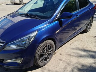2015 Hyundai Solaris I Рестайлинг, синий, 770000 рублей, вид 2