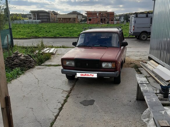 2007 Lada (ВАЗ) 2107, красный, 130000 рублей
