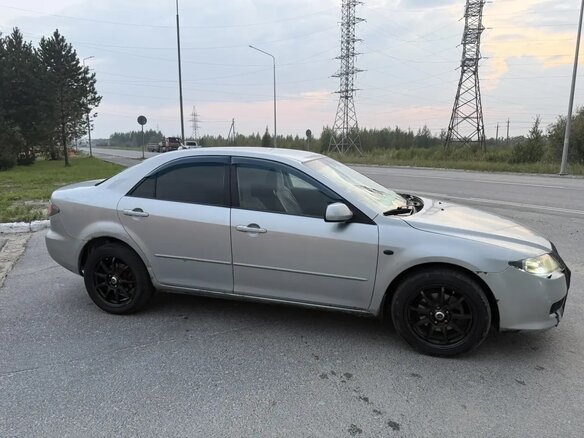 2006 Mazda 6 I (GG) Рестайлинг, серебристый, 510000 рублей - вид 2