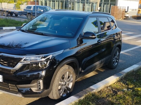 2022 Kia Seltos I Рестайлинг, чёрный - вид 7