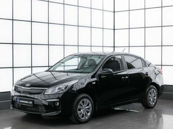 2018 Kia Rio IV, чёрный, 1559000 рублей