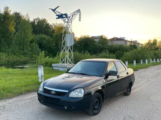 2007 Lada (ВАЗ) Priora I, чёрный, 75000 рублей, вид 1