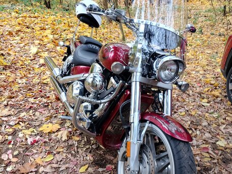2005 Honda VTX 1800, красный, 1091488 рублей, вид 3
