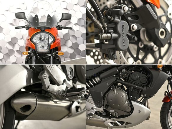2007 Kawasaki Versys 650, оранжевый - вид 9