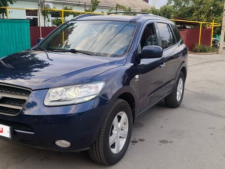 2006 Hyundai Santa Fe II, синий, 800000 рублей, вид 2
