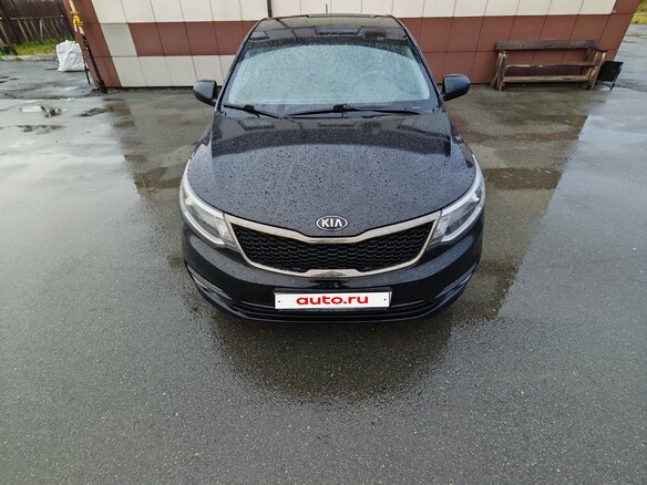 2016 Kia Rio III Рестайлинг, чёрный