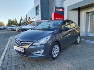 2015 Hyundai Solaris I Рестайлинг, серый, 894470 рублей, вид 3