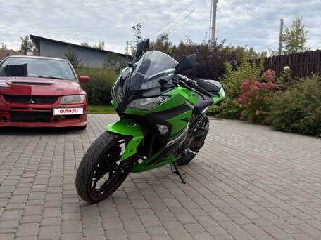 2014 Kawasaki Ninja 300, зелёный, 300000 рублей, вид 1