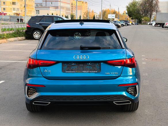 2022 Audi A3 Sportback 35 TFSI IV (8Y), синий, 2650000 рублей - вид 18