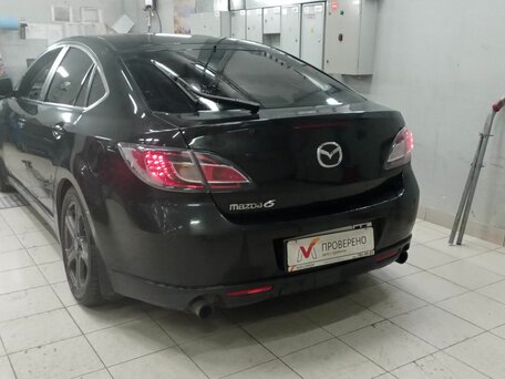 2008 Mazda 6 II (GH), чёрный, 630000 рублей, вид 4