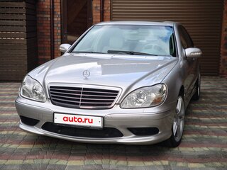2003 Mercedes-Benz S-Класс AMG 55 AMG I (W220) Рестайлинг, серебристый, 3070000 рублей, вид 2