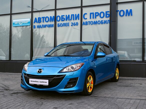 2011 Mazda 3 II (BL), голубой, 859000 рублей
