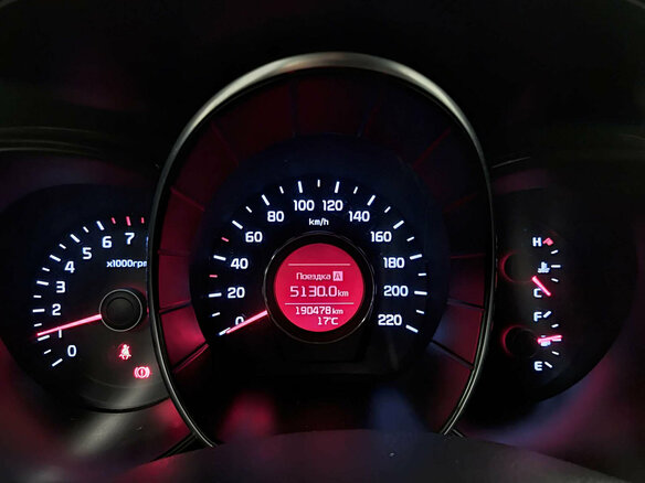 2015 Kia Rio III Рестайлинг, коричневый, 839000 рублей - вид 12