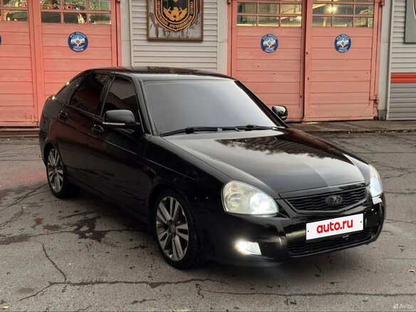 2010 Lada (ВАЗ) Priora I, чёрный - вид 3