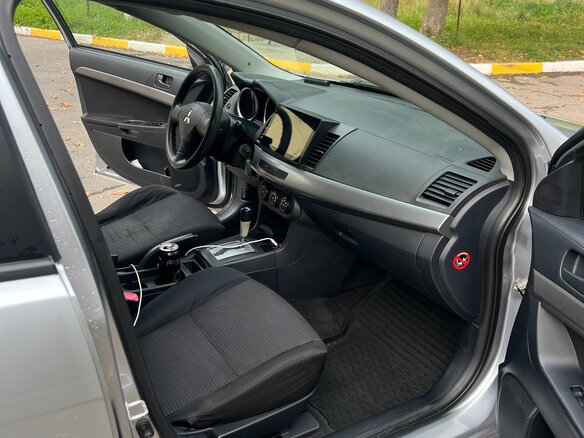 2008 Mitsubishi Lancer X, серебристый - вид 7
