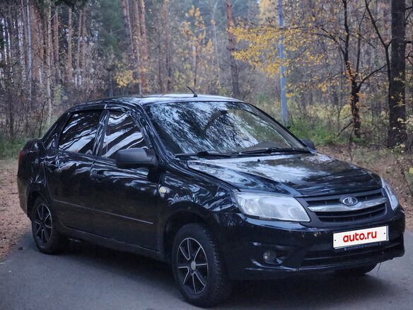 2012 Lada (ВАЗ) Granta I, чёрный, 109999 рублей - вид 8