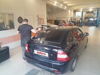 2009 Lada (ВАЗ) Priora I, чёрный, 240000 рублей, вид 4