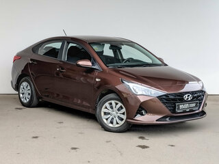 2022 Hyundai Solaris II Рестайлинг, коричневый, 1625000 рублей, вид 3