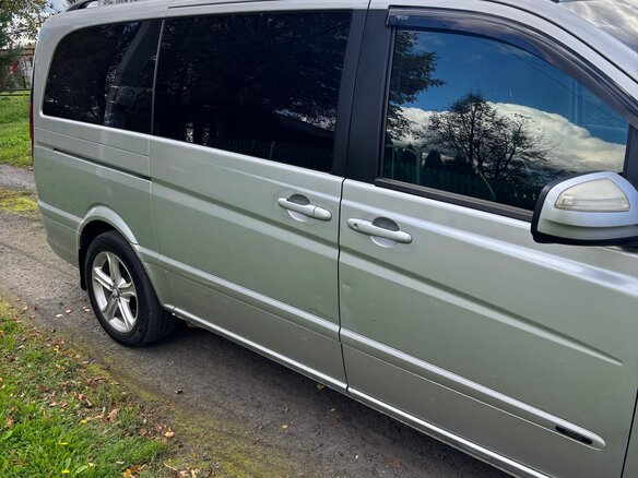 2014 Mercedes-Benz Viano Long L2 I (W639) Рестайлинг, серебристый, 1750000 рублей - вид 1