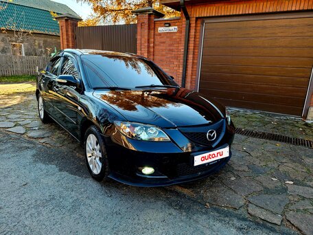 2007 Mazda 3 I (BK) Рестайлинг, чёрный, 675000 рублей, вид 4