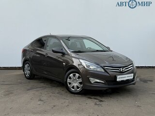 2015 Hyundai Solaris I Рестайлинг, коричневый, 800000 рублей, вид 3