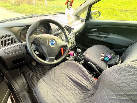 2007 Fiat Punto III Grande Punto, чёрный, 320000 рублей - вид 8